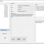 Screenshot eines selbstentwickelten Ticket Verwaltungsprogramm mit Multiuser Funktion